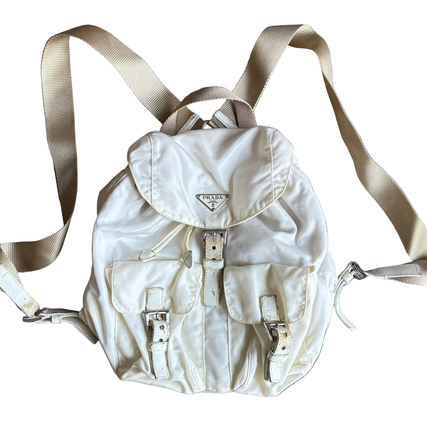 PRADA BACKPACK WHITE