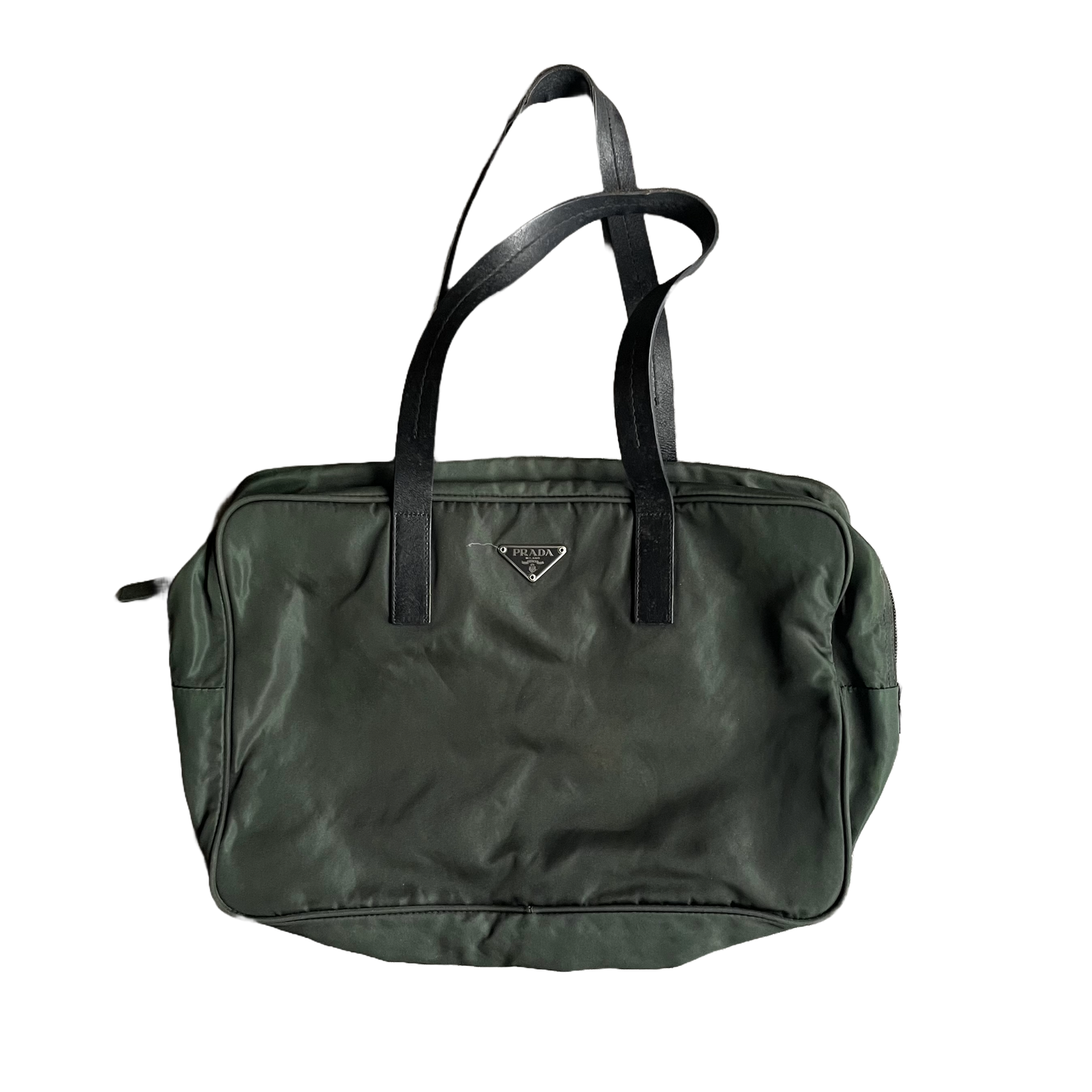 BORSA A MANO PRADA NYLON VERDE