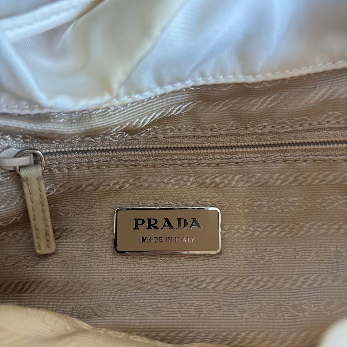 PRADA BACKPACK WHITE