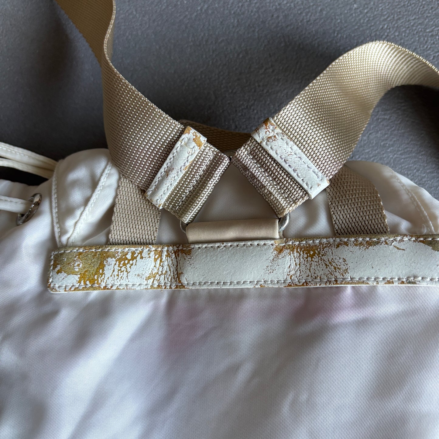 PRADA BACKPACK WHITE