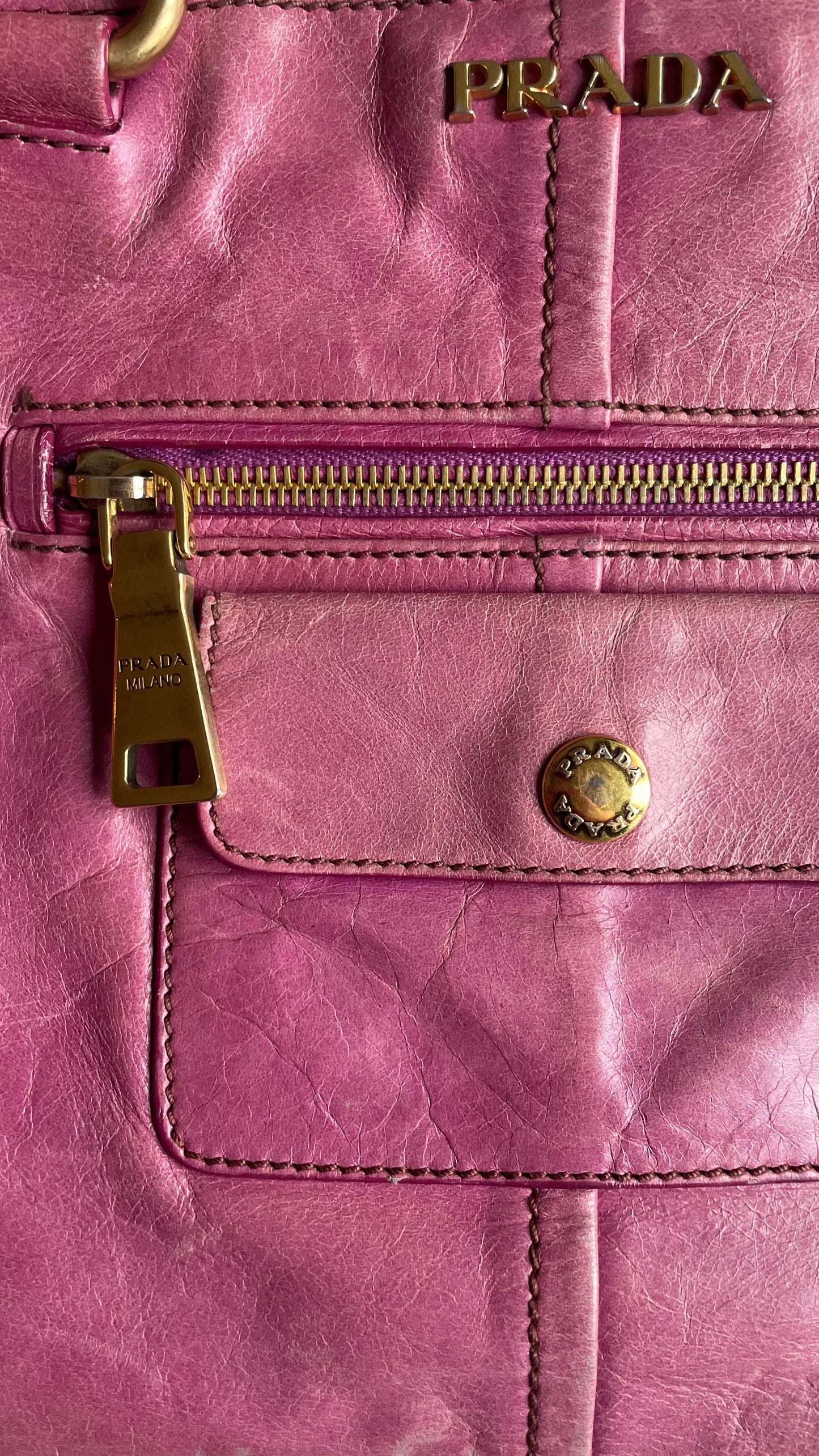 BORSA A MANO ROSA PRADA