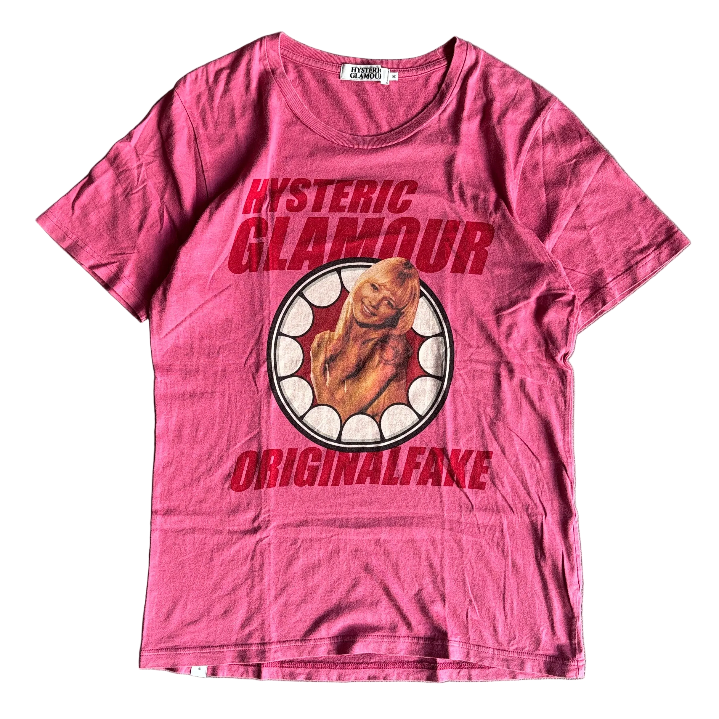 HYSTERIC GLAMOUR ORIGINAL FAKE TEE PINK [M] – TOMVINTAGE