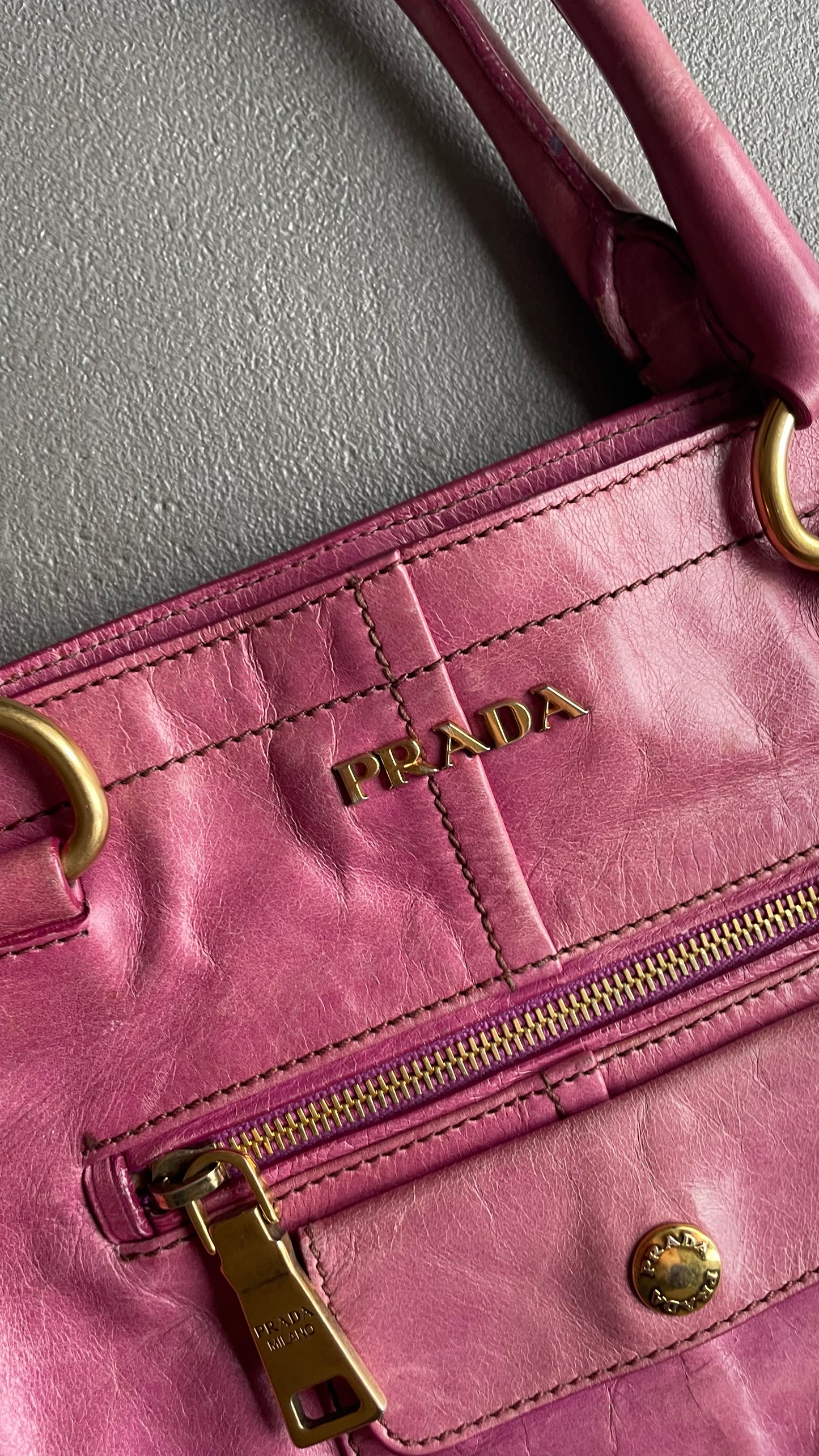 BORSA A MANO ROSA PRADA