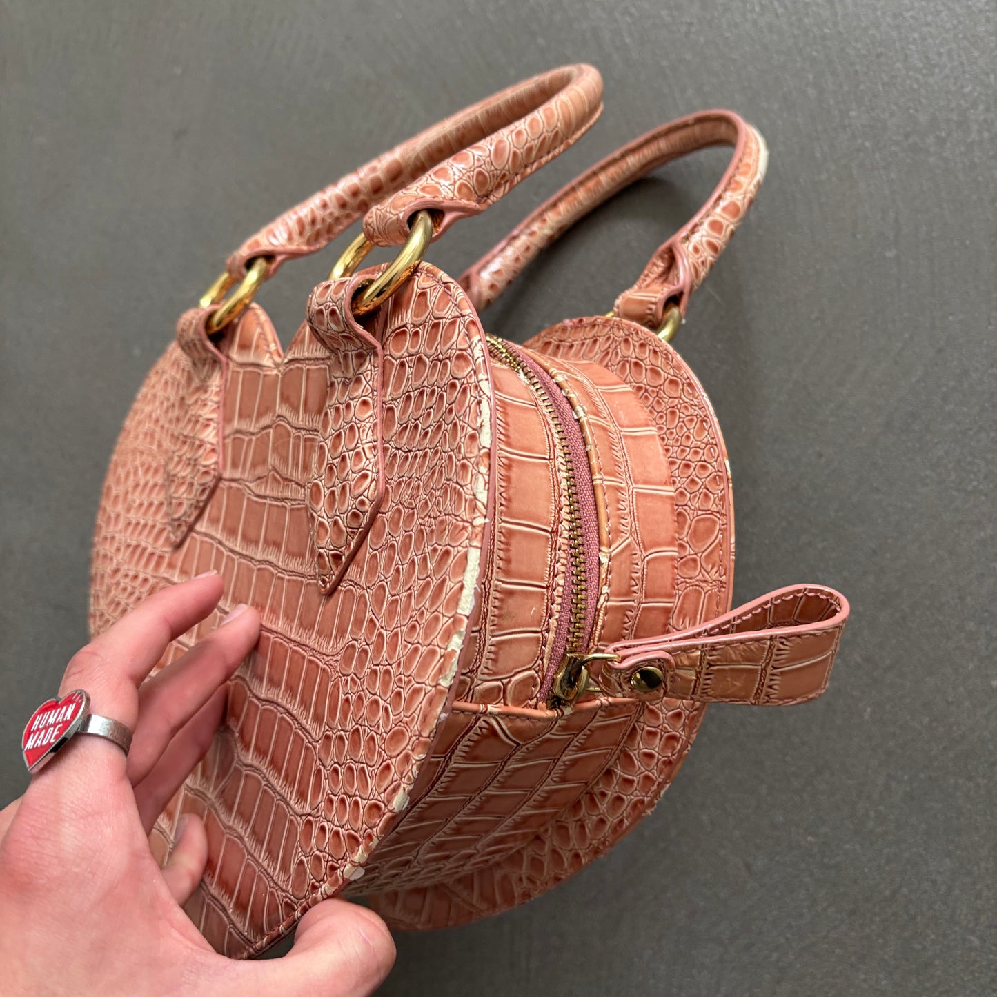 VIVIENNE WESTWOOD HEART BAG PINK