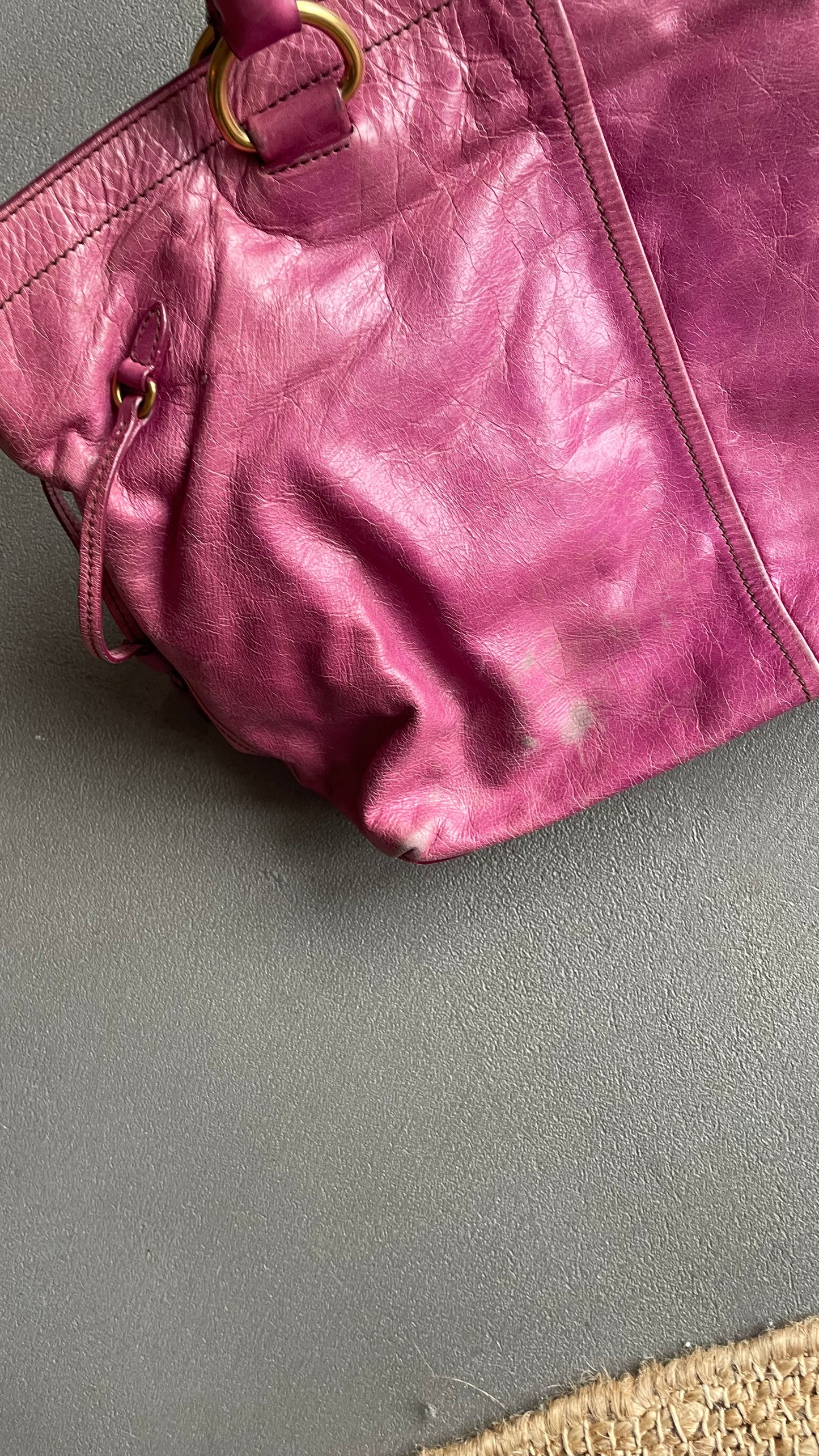 BORSA A MANO ROSA PRADA