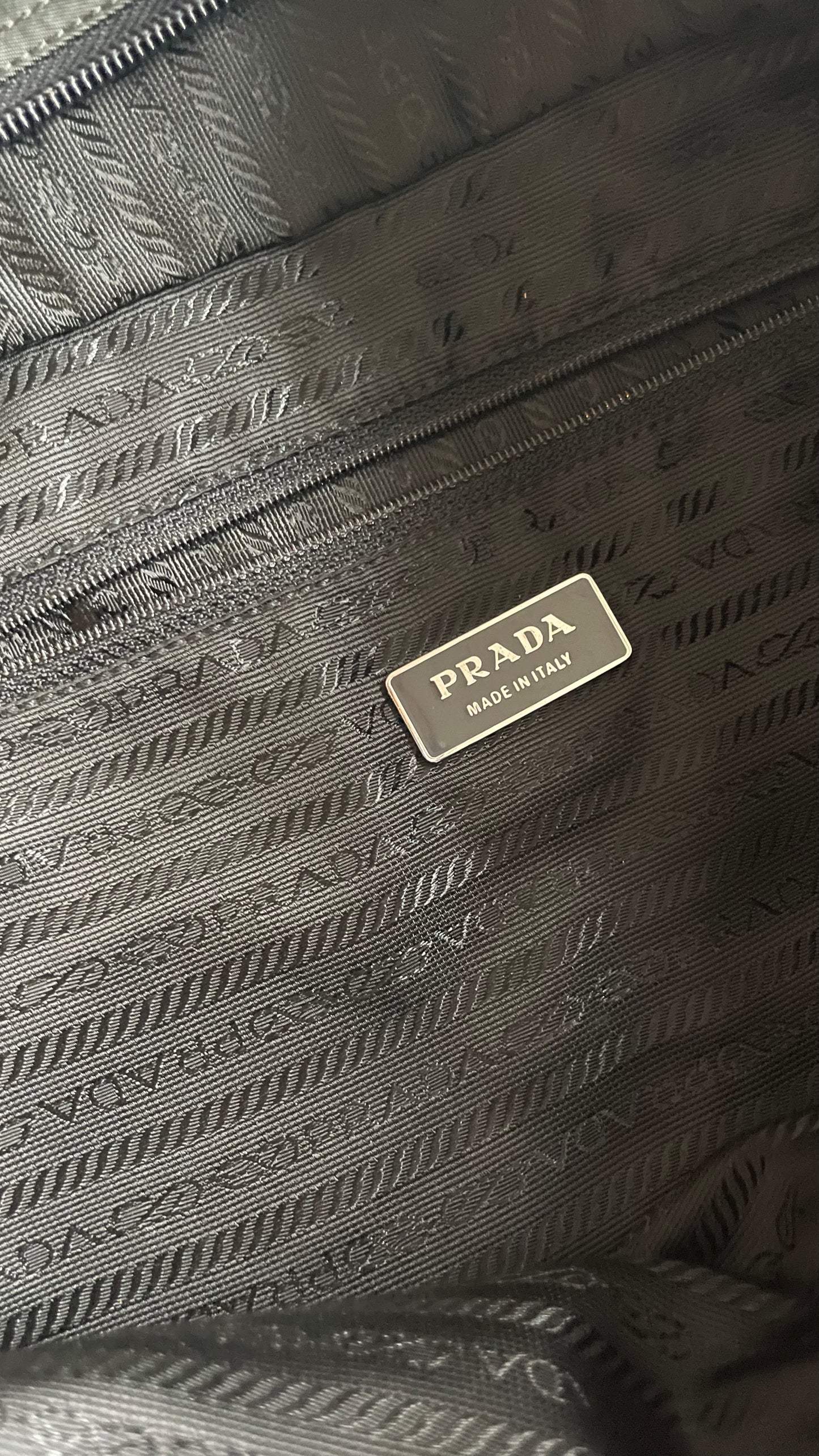 BORSA A MANO PRADA NYLON VERDE