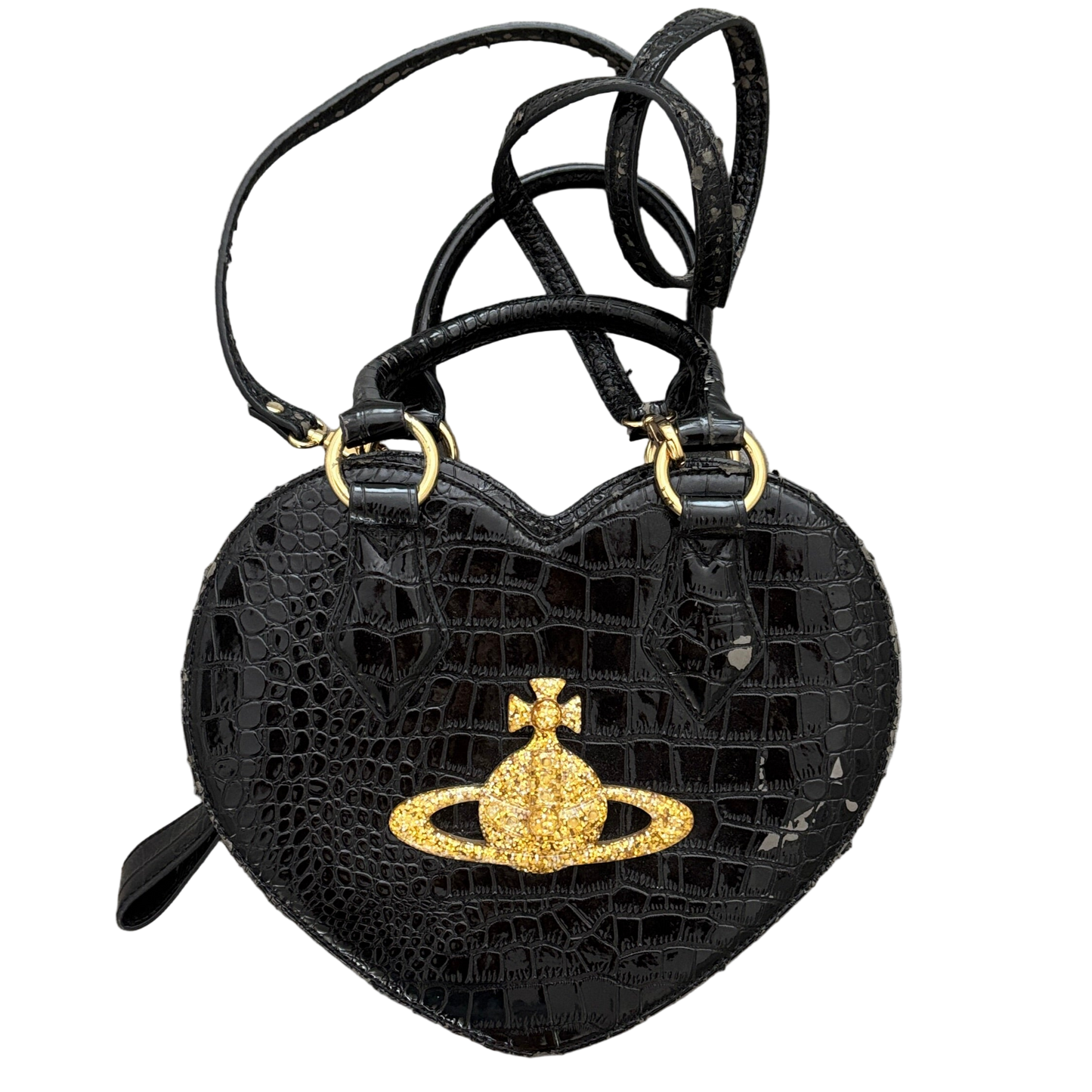 VIVIENNE WESTWOOD HEART BAG BLACK