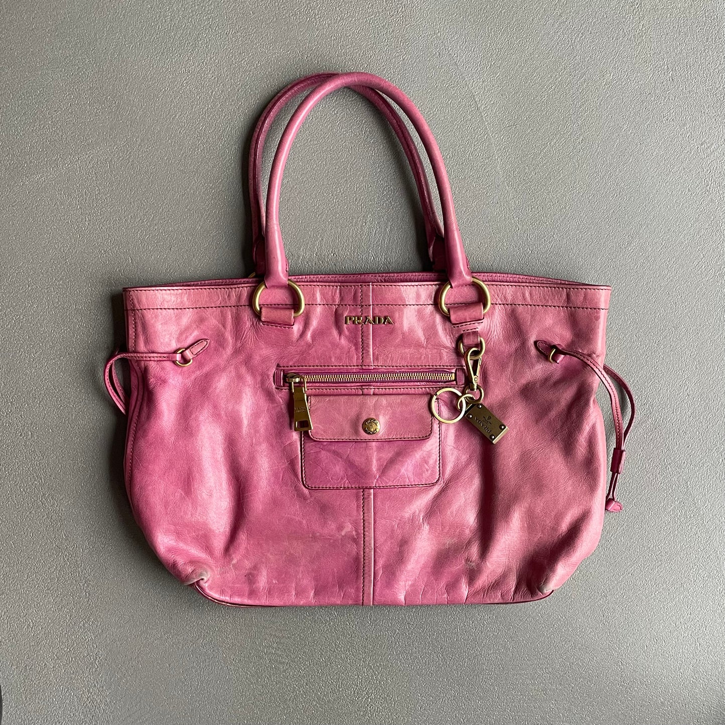 BORSA A MANO ROSA PRADA