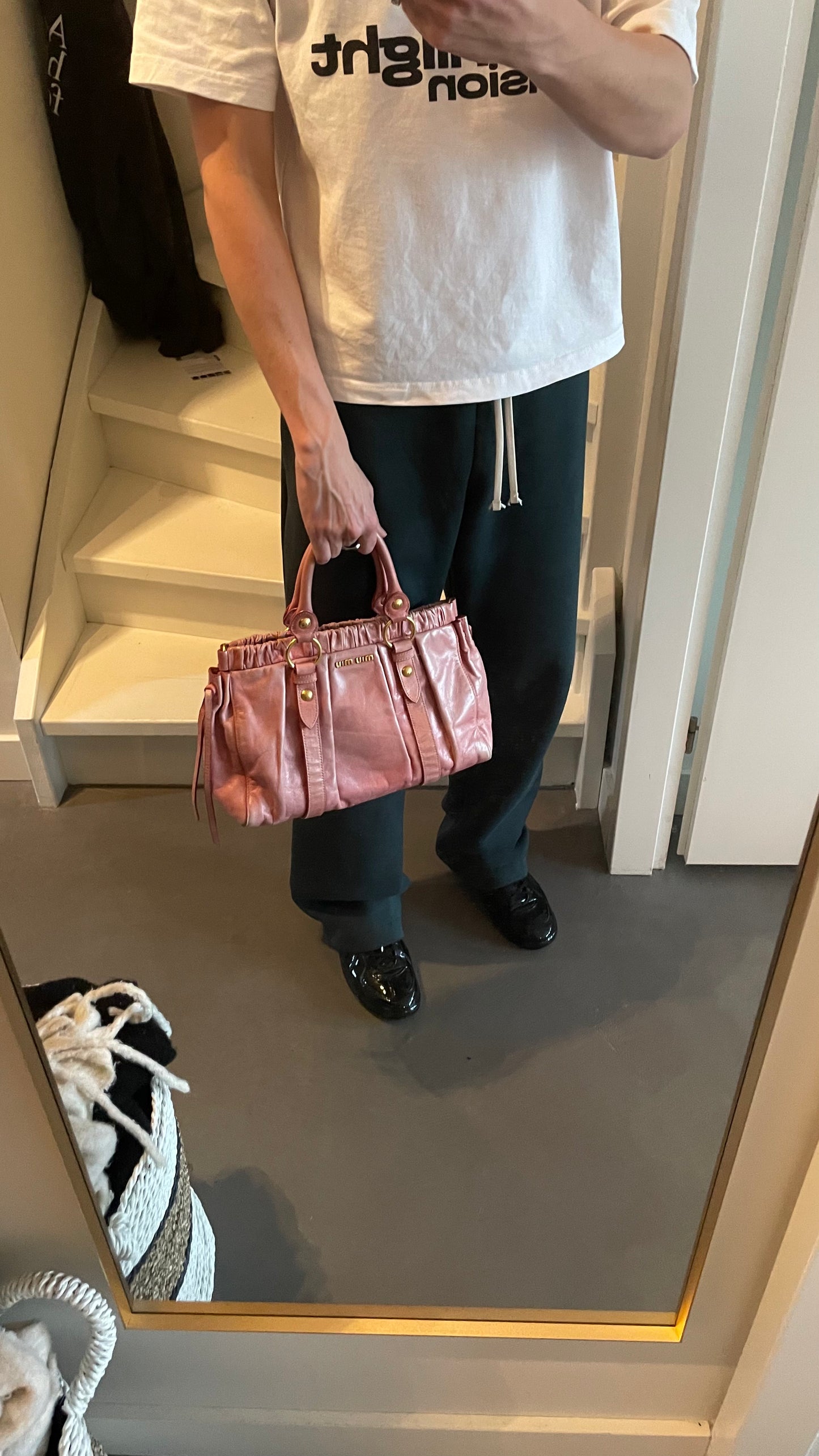 BORSA A MANO MIUMIU ROSA
