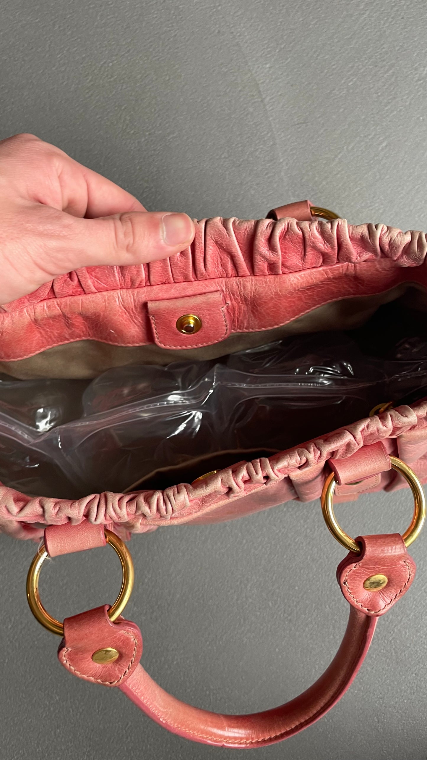 BORSA A MANO MIUMIU ROSA