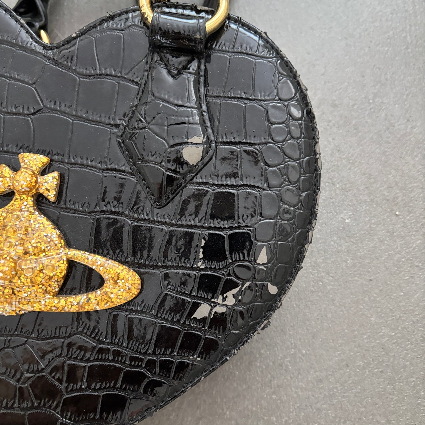 VIVIENNE WESTWOOD HEART BAG BLACK
