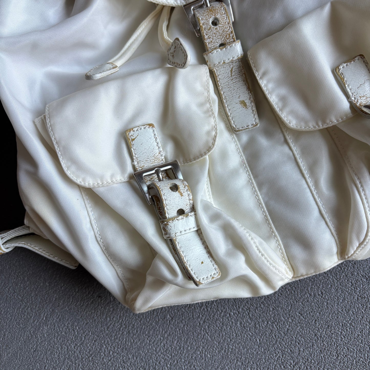 PRADA BACKPACK WHITE