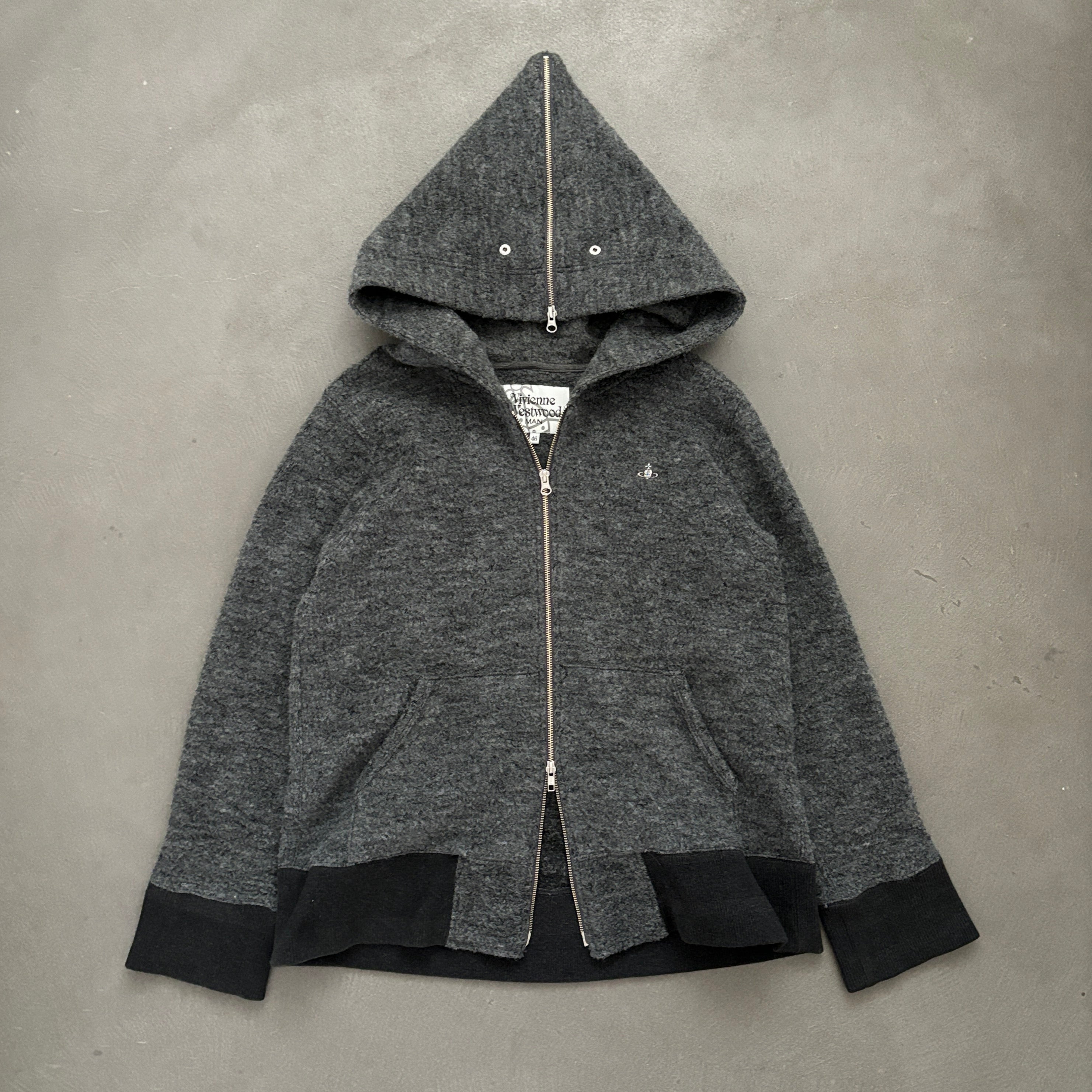 VIVIENNE WESTWOOD WIZARD HOODIE GREY STUDS [XL] – TOMVINTAGE
