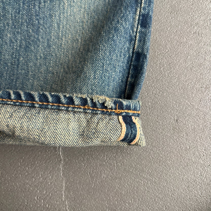 HYSTERIC GLAMOUR SAND WASHED STUDDED SELVEDGE DENIM [W30]