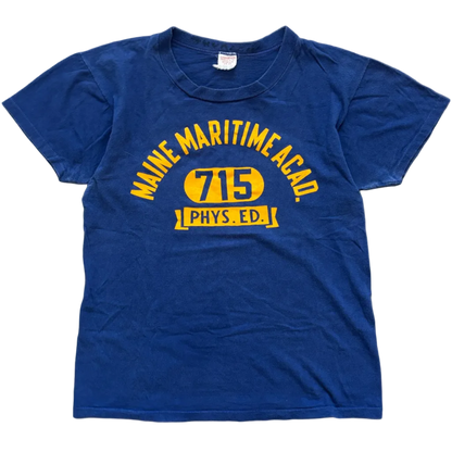 1960S PHYS ED TEE BLUE | CHAMPION TAG [S]