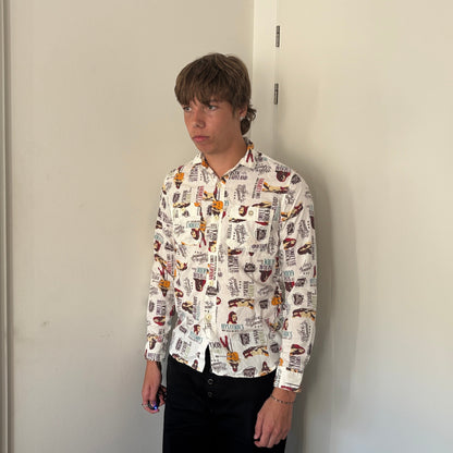 HYSTERIC GLAMOUR ALL OVER PRINT SHIRT [M]