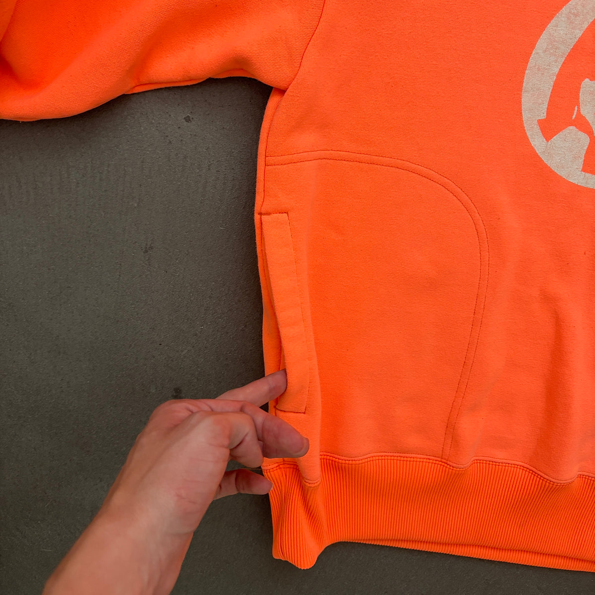 HYSTERIC GLAMOUR LOGO HOODIE ORANGE [M]