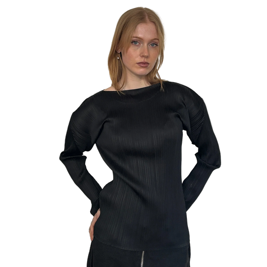 ISSEY MIYAKE PLEATS PLEASE LONGSLEEVE BLACK [M]