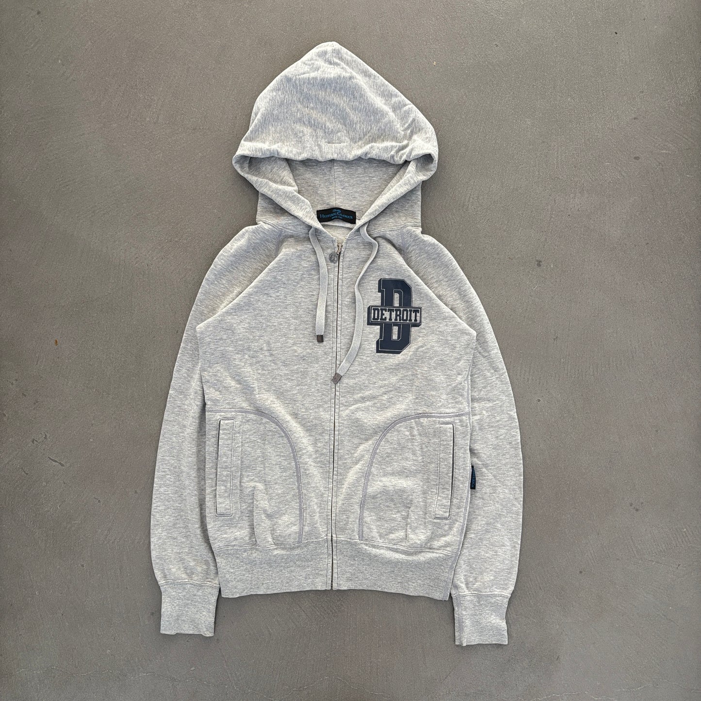 HYSTERIC GLAMOUR DETROIT ZIP-UP HOODIE GREY [S]