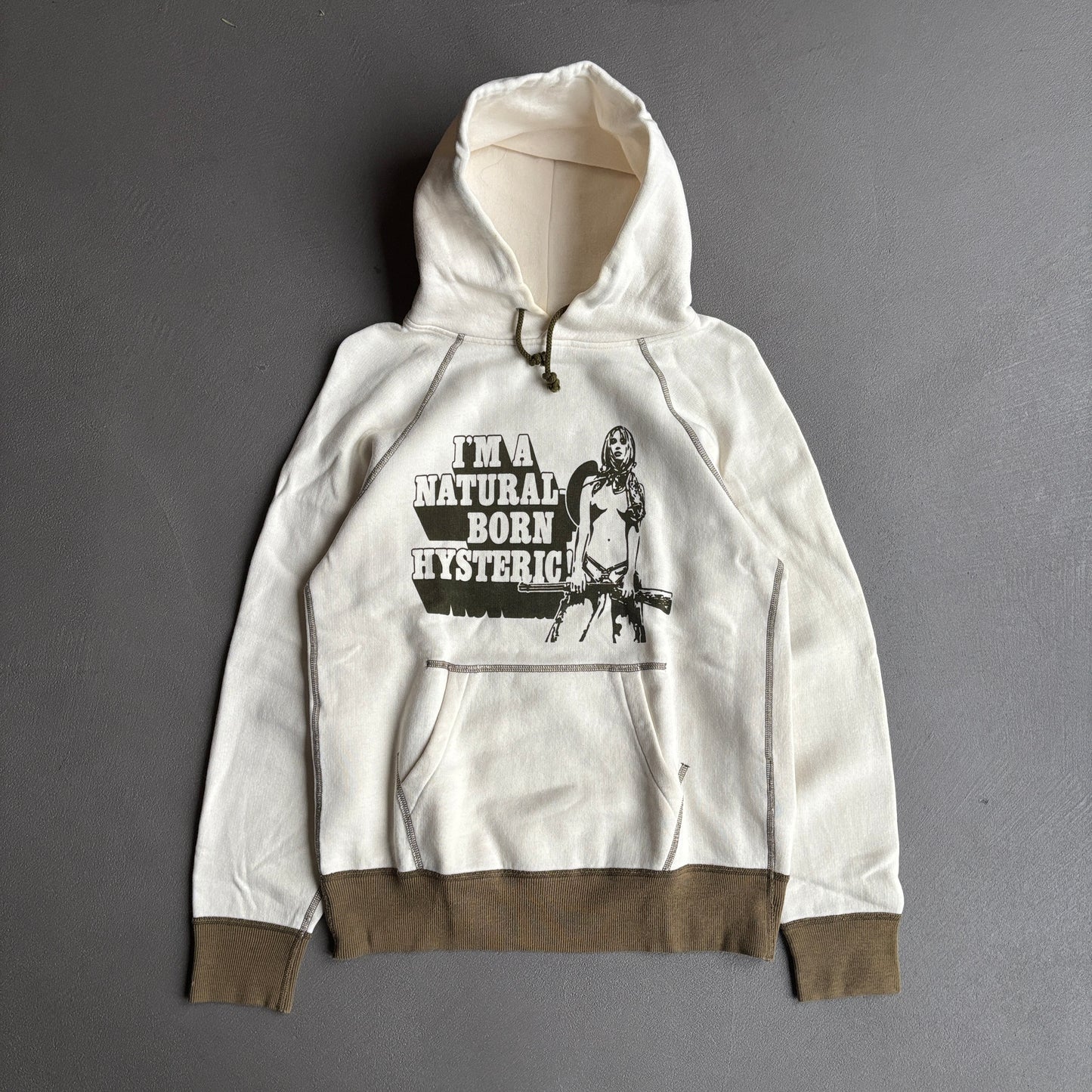 90S HYSTERIC GLAMOUR NATURAL BORN HYSTERIC HOODIE [S]