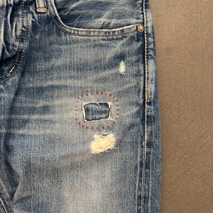 HYSTERIC GLAMOUR PEANUT STUDDED SELVEDGE DENIM #14 [W28]