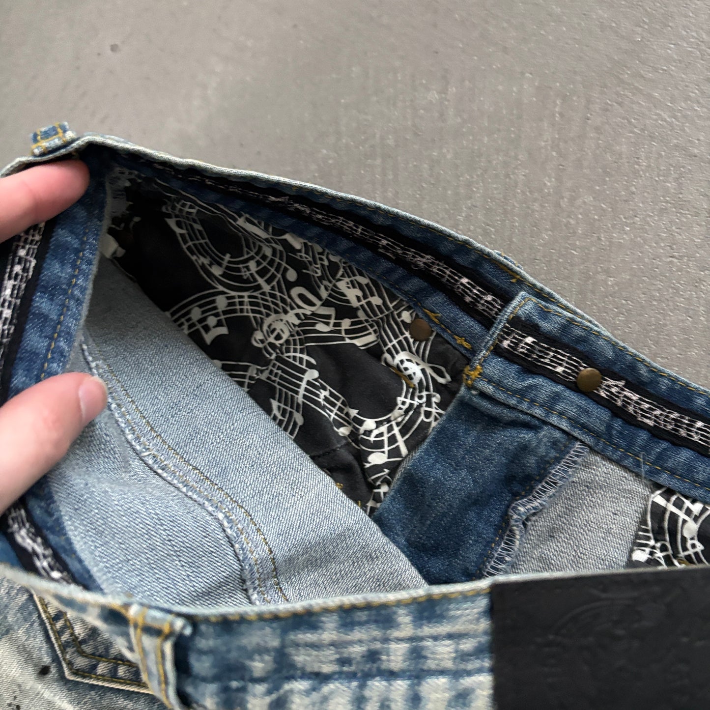 NUMBER (N)INE MUSICAL NOTES DENIM [W30]