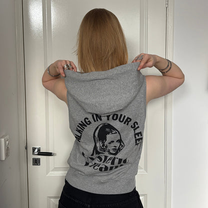 HYSTERIC GLAMOUR SLEEVELESS HOODIE GREY [S]
