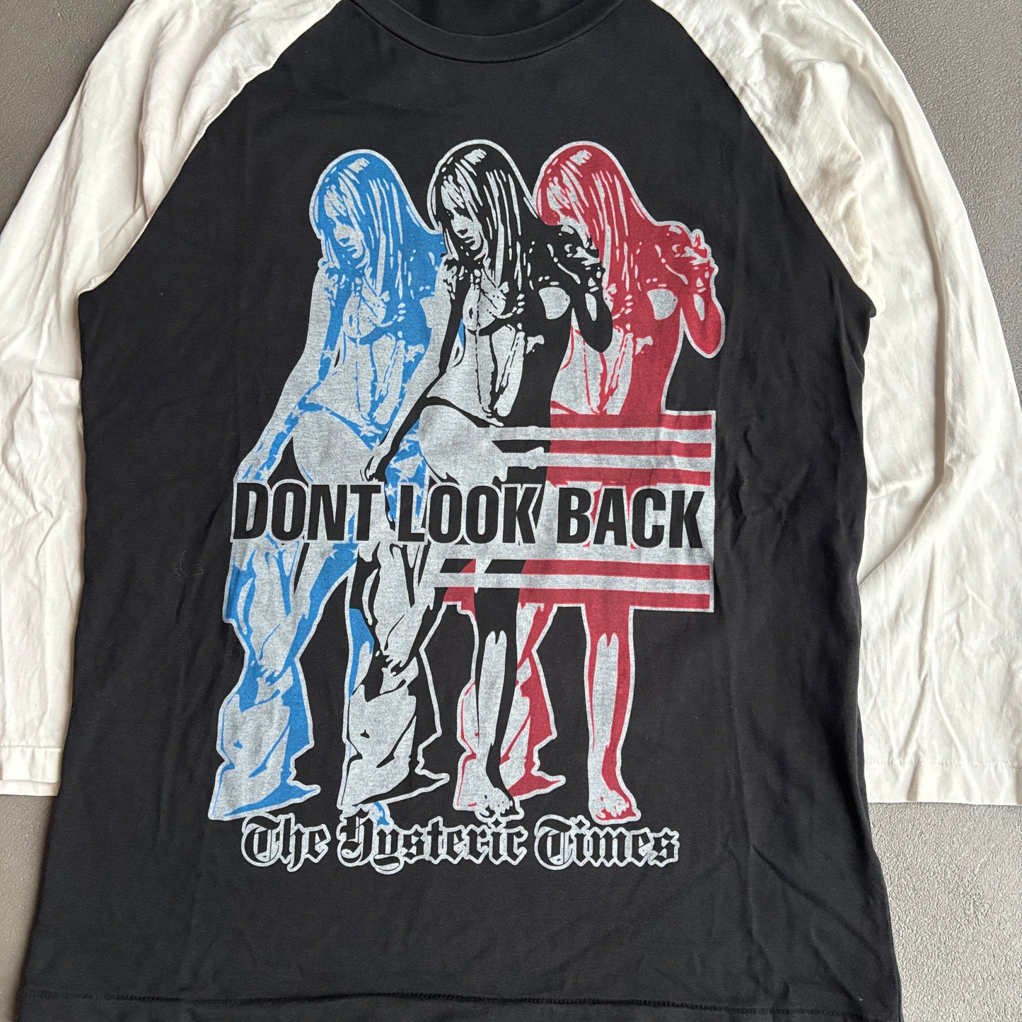 HYSTERIC GLAMOUR DONT LOOK BACK RAGLAN LONGSLEEVE [S]