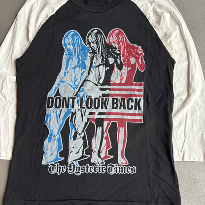 HYSTERIC GLAMOUR DONT LOOK BACK RAGLAN LONGSLEEVE [S]