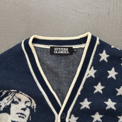 HYSTERIC GLAMOUR USA CARDIGAN [M]