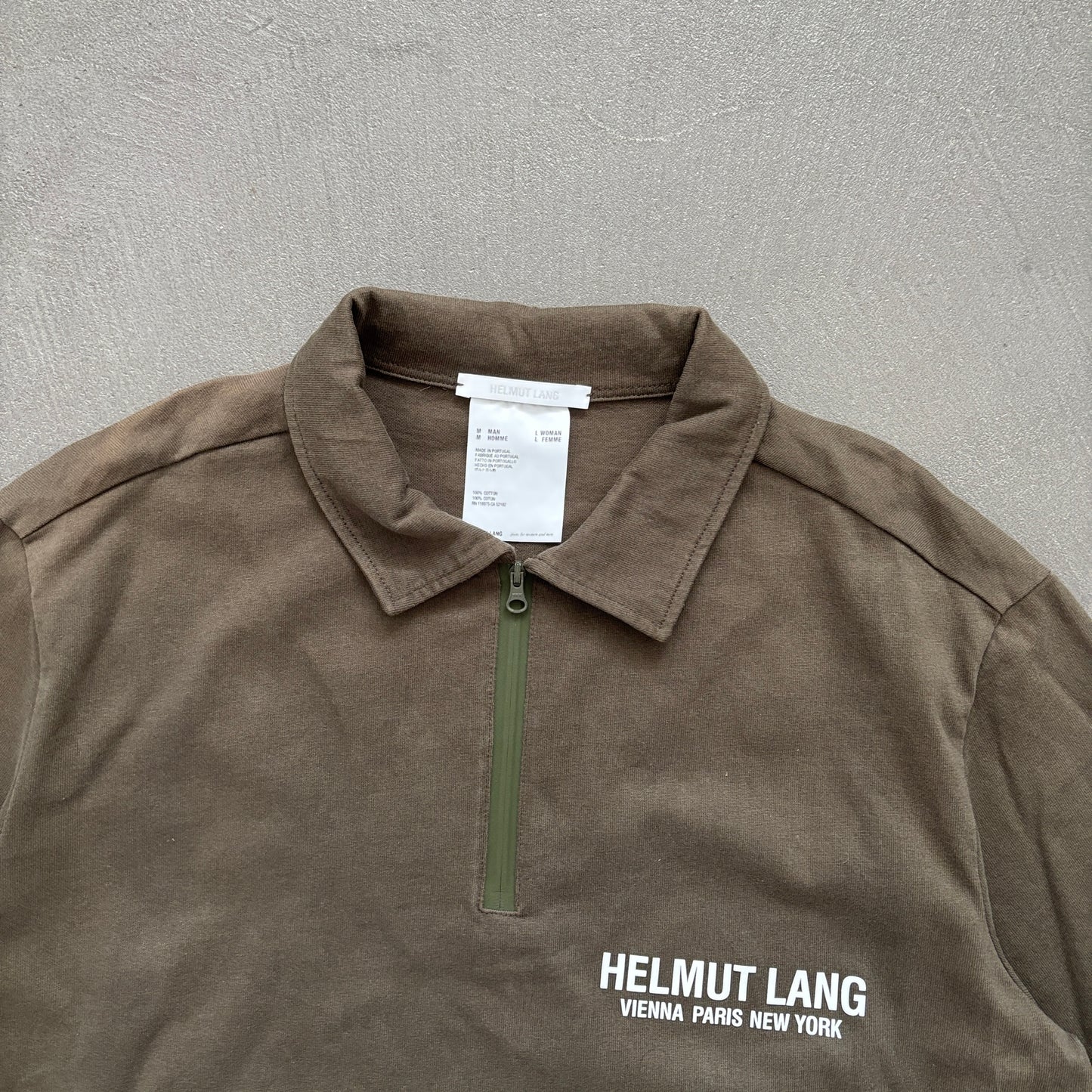 HELMUT LANG POLO OLIVE [M]