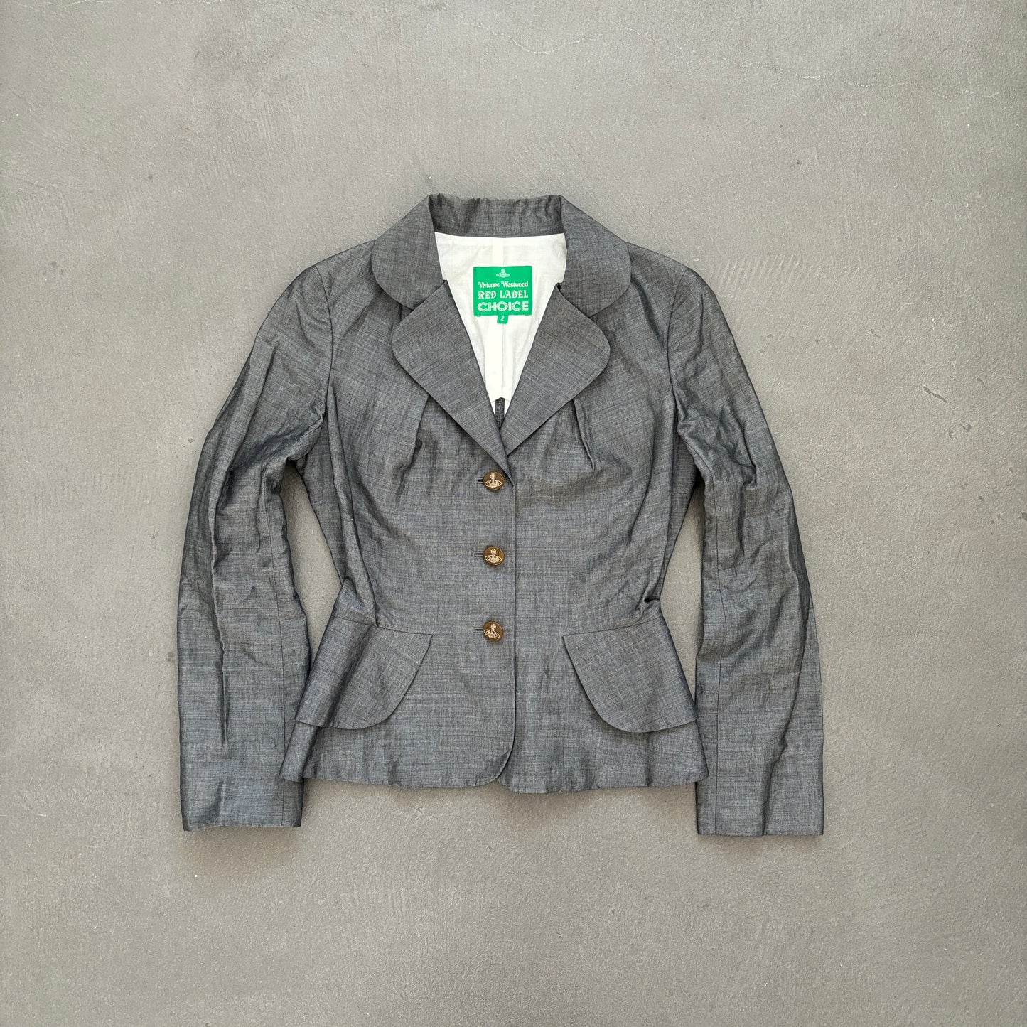 VIVIENNE WESTWOOD SUIT JACKET GREY [M]
