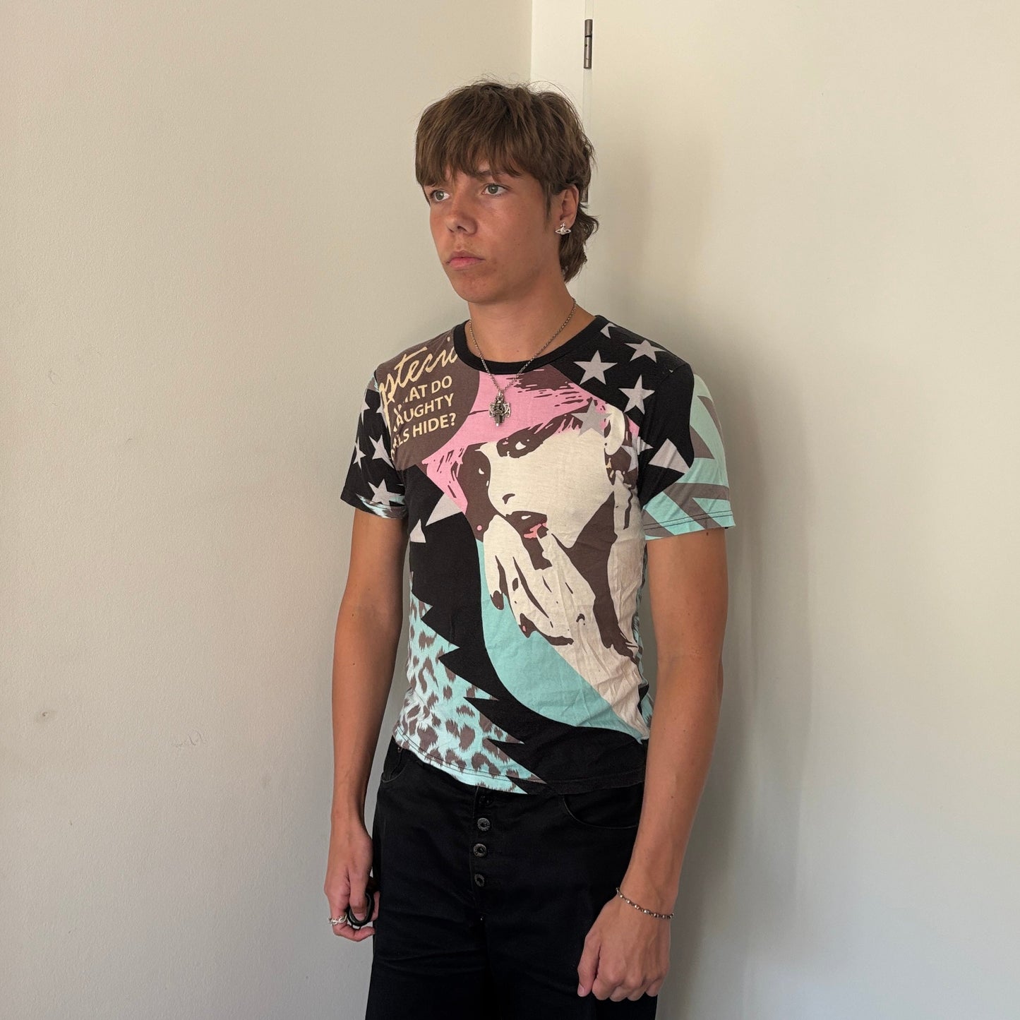 HYSTERIC GLAMOUR ALL OVER PRINT TEE [S]