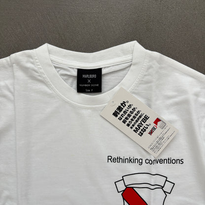 NUMBER (N)INE MARLBORO SHIELD TEE WHITE [M]