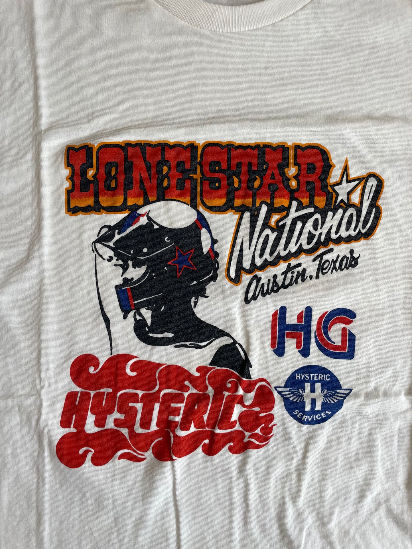 HYSTERIC GLAMOUR LONE STAR TEE BLANC [L]