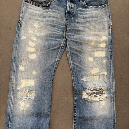 HYSTERIC GLAMOUR STUDDED SELVEDGE DENIM #22 [W32]