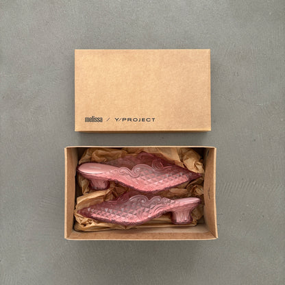 Y/PROJECT X MELISSA COURT SHOE MULES PINK [NEW]
