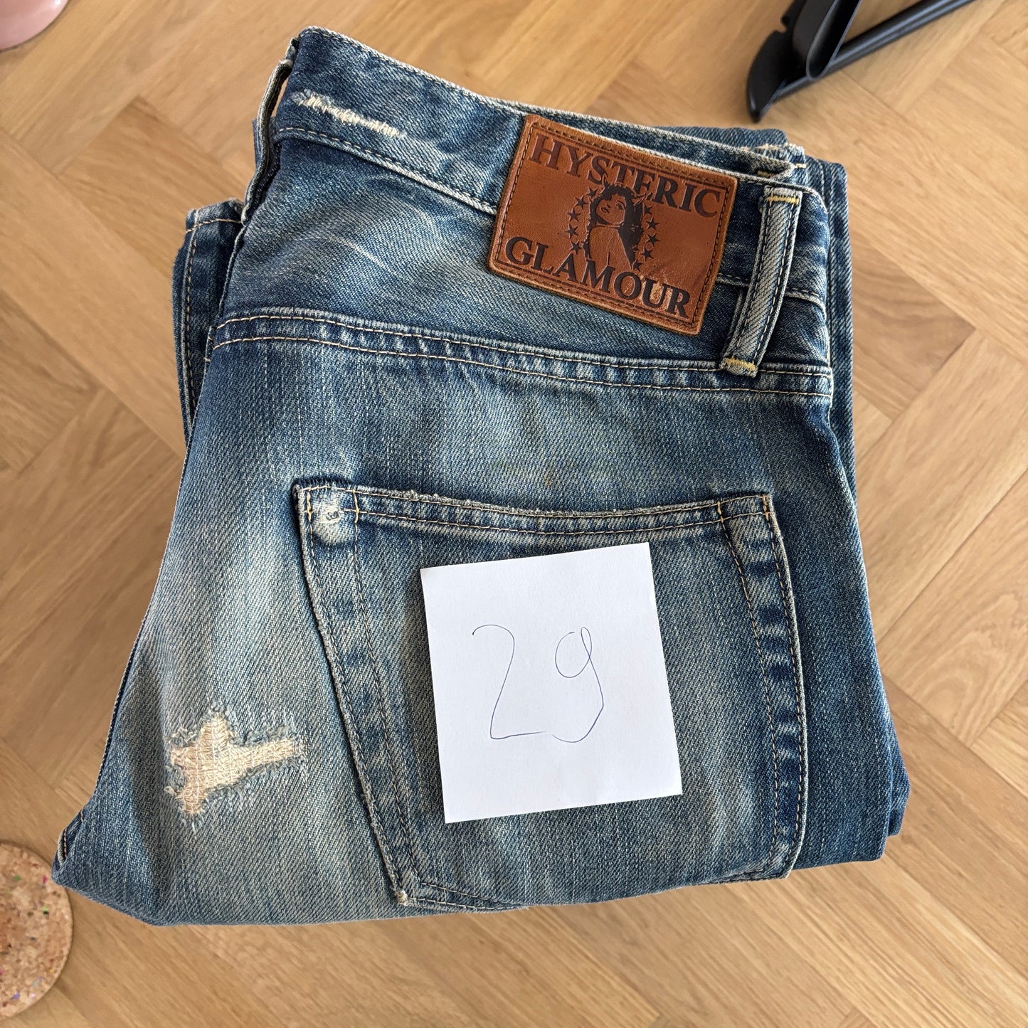 HYSTERIC GLAMOUR INSANE STUDDED SELVEDGE DENIM #29 [W28]