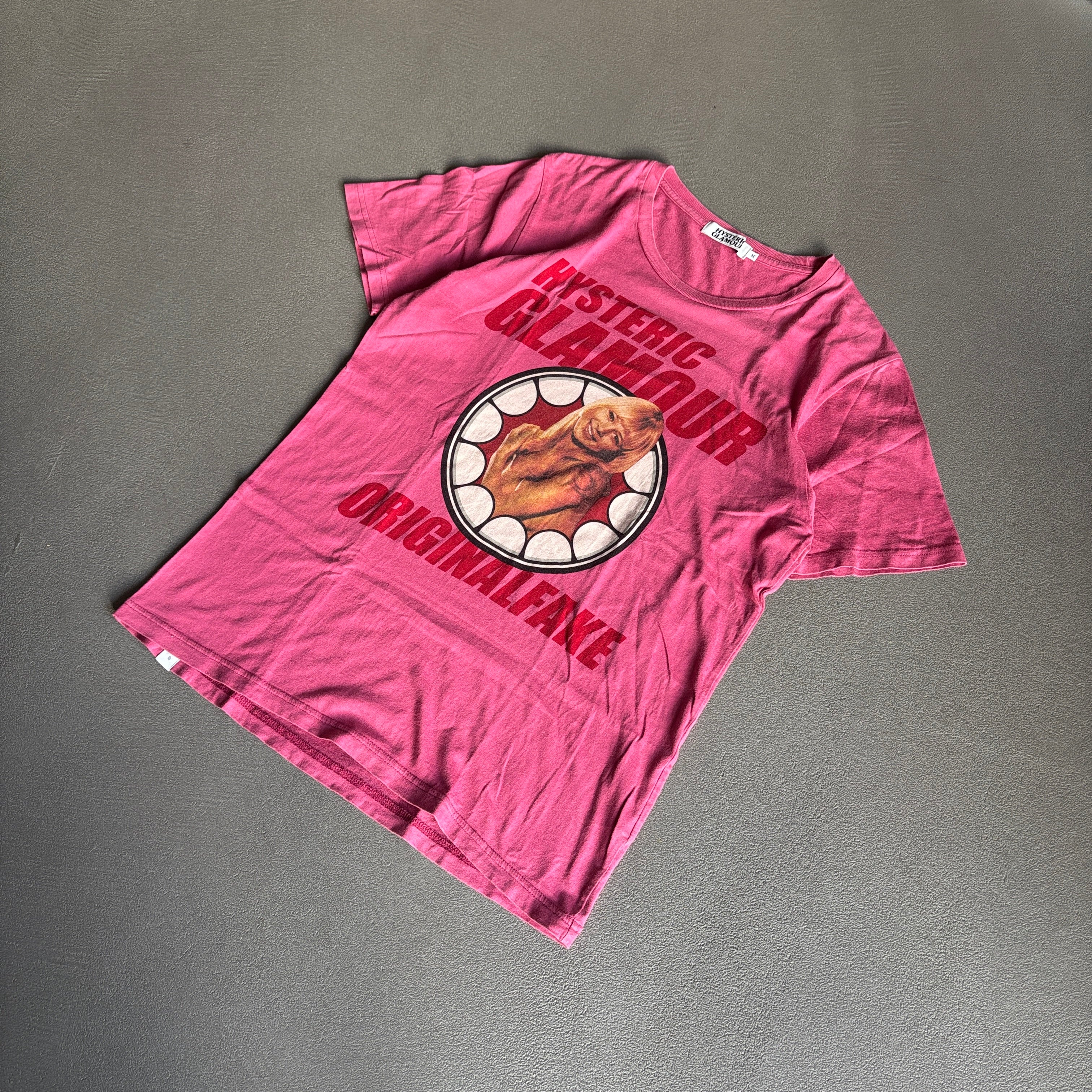 HYSTERIC GLAMOUR ORIGINAL FAKE TEE PINK [M] – TOMVINTAGE