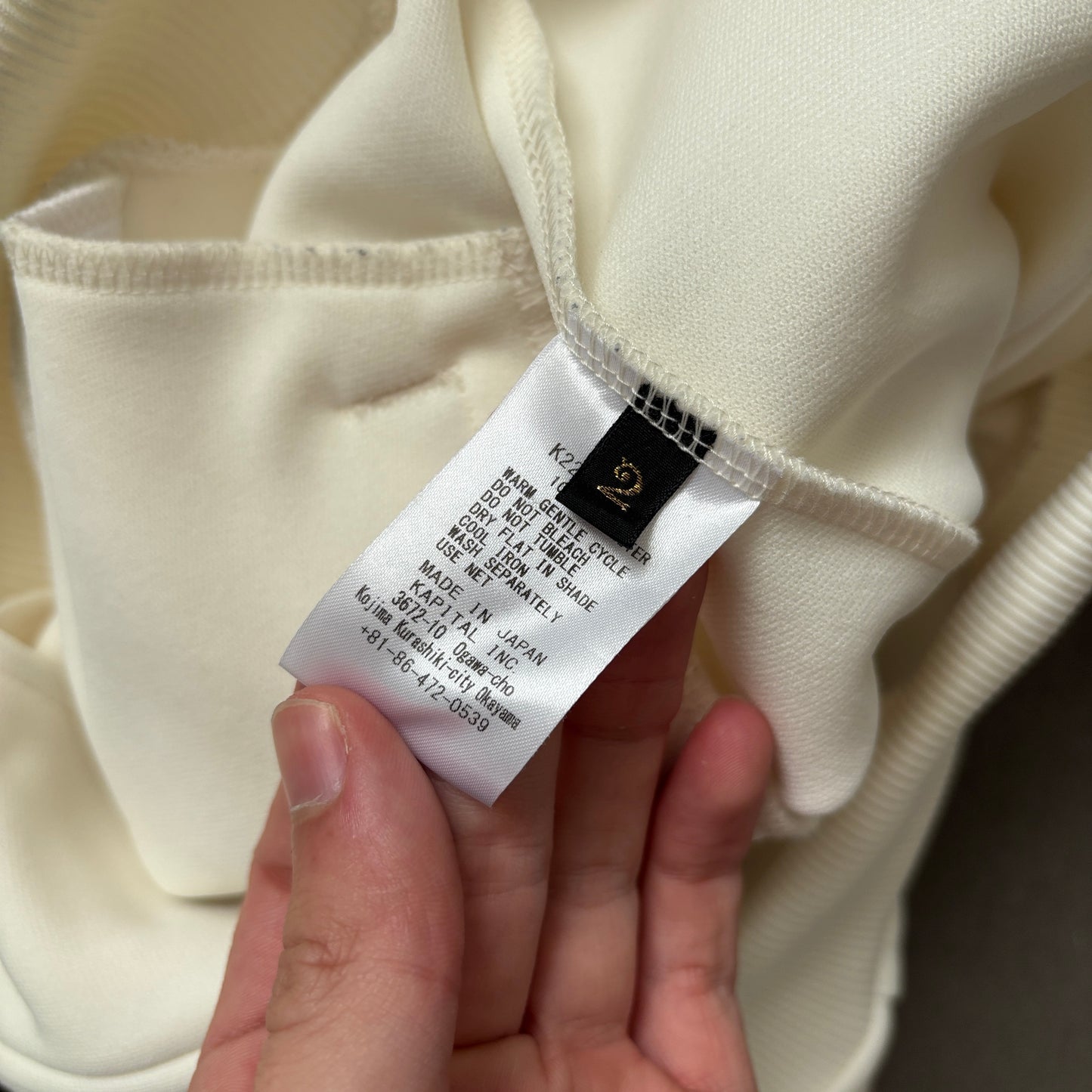 KAPITAL STUNTMAN TRACK JACKET WHITE/BLUE [M]