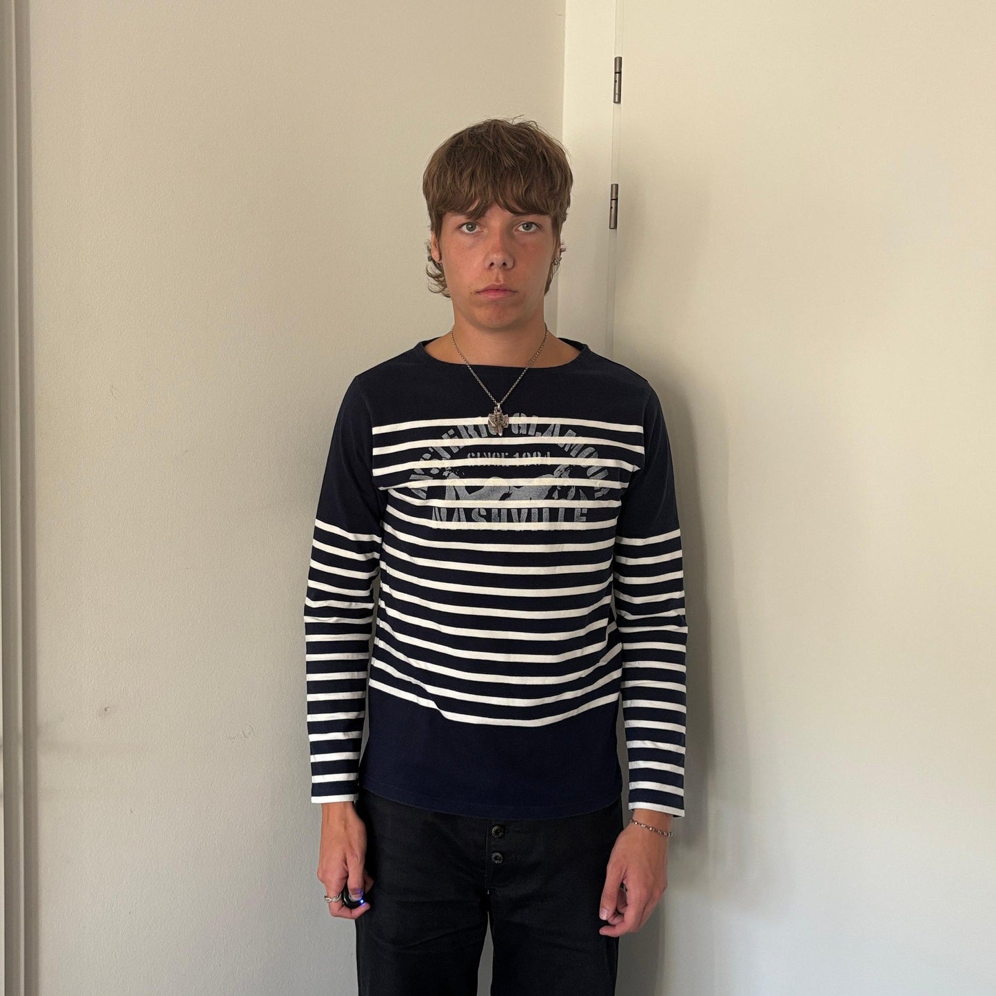 HYSTERIC GLAMOUR NASHVILLE STRIPED LONGSLEEVE [M]