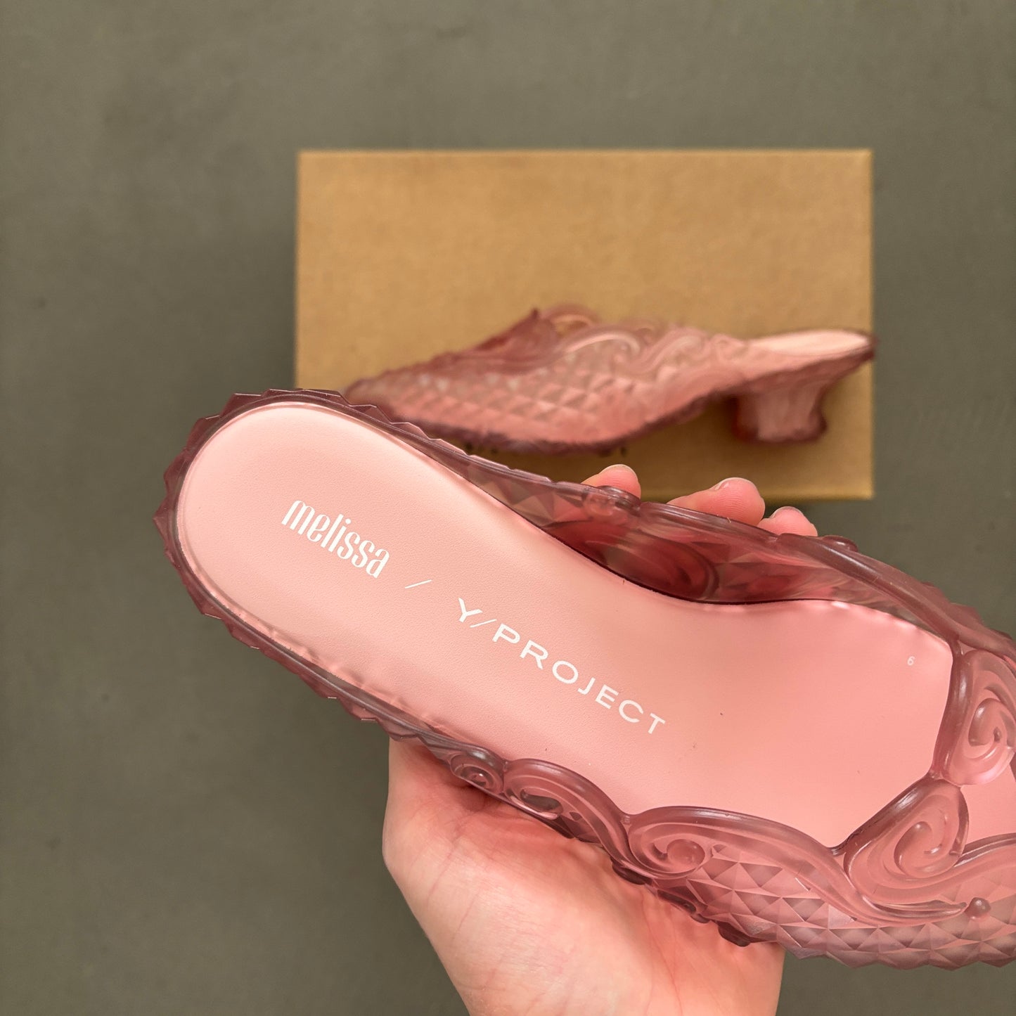 Y/PROJECT X MELISSA COURT SHOE MULES PINK [NEW]