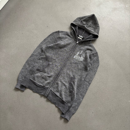 HYSTERIC GLAMOUR ZIP-UP HOODIE GREY [S]