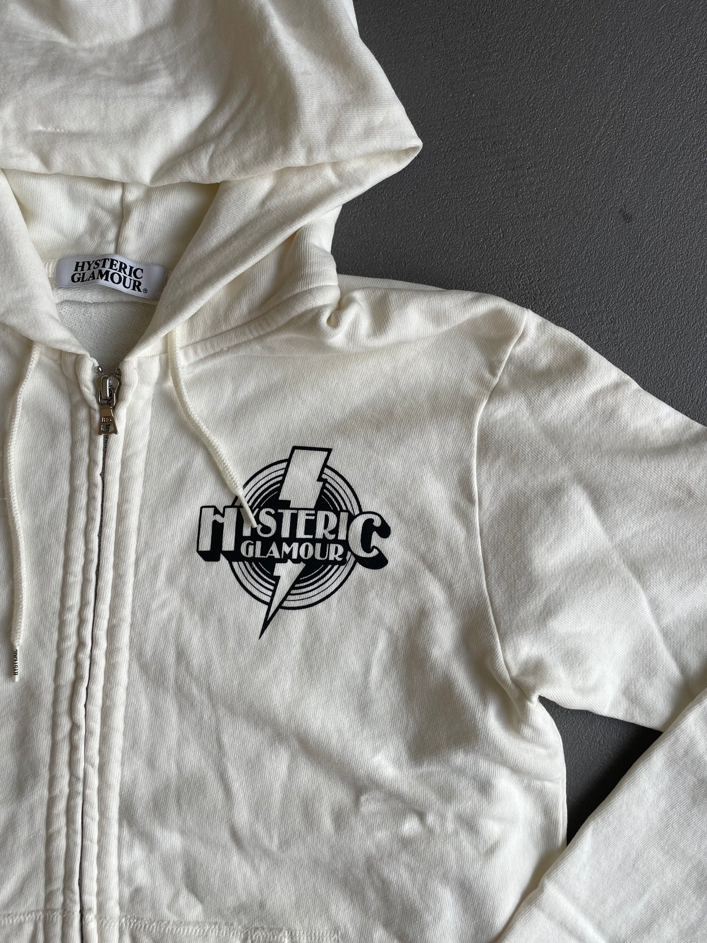 HYSTERIC GLAMOUR ZIP UP BLANC [M]