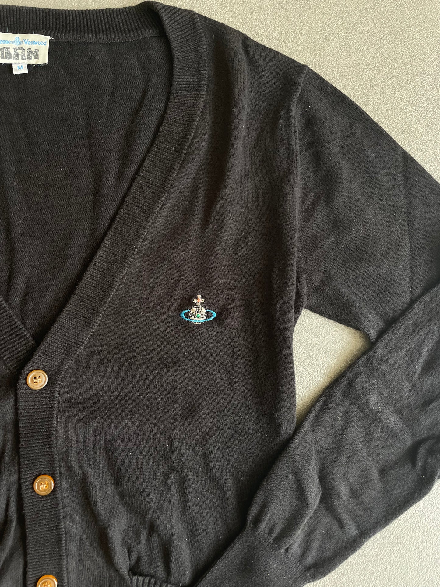 VIVIENNE WESTWOOD NAVY CARDIGAN [M]