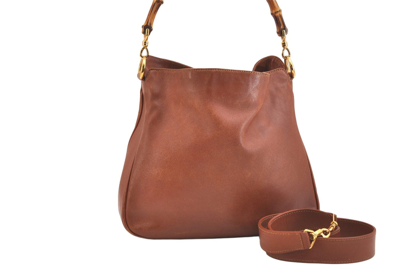 GUCCI BY TOM FORD LEATHER BAG BROWN