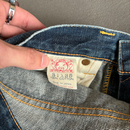 EVISU INDIGO JEANS YELLOW SEAGULL [W30]