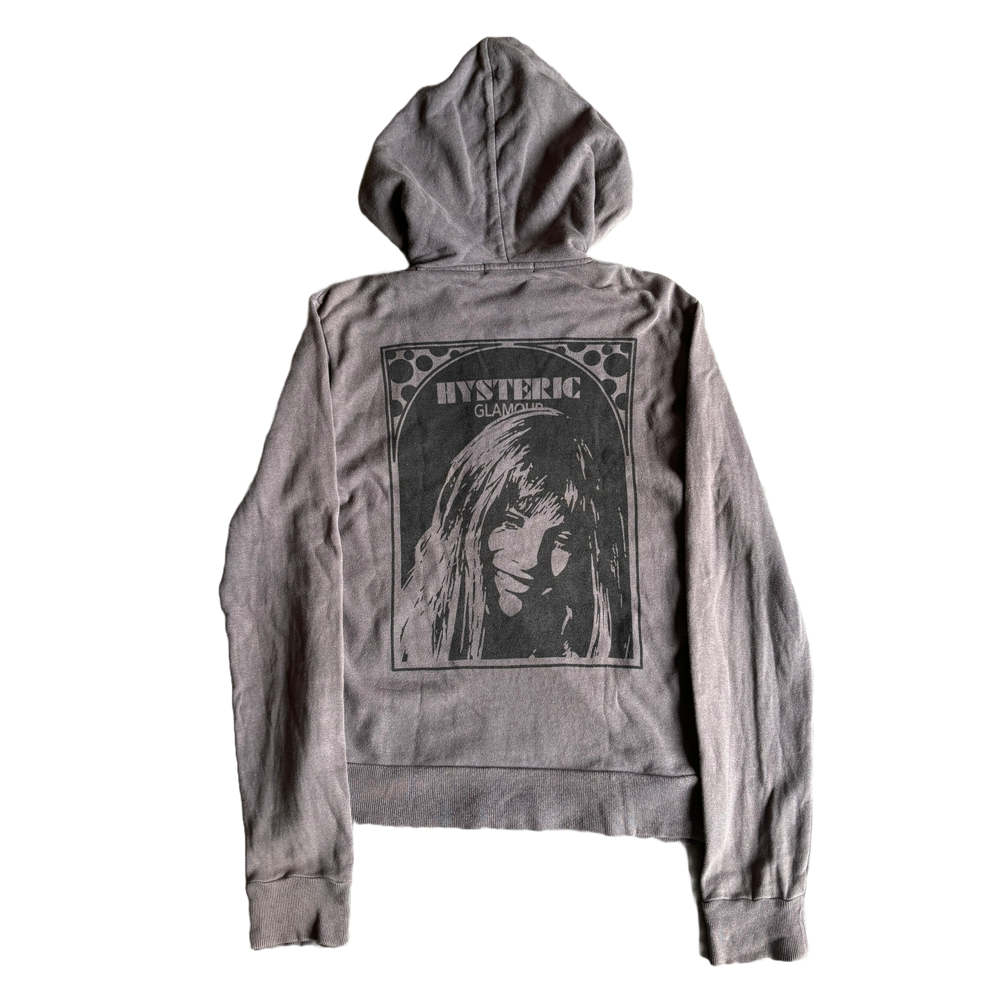 HYSTERIC GLAMOUR SWEAT À CAPUCHE ZIPPÉ GRIS [S]