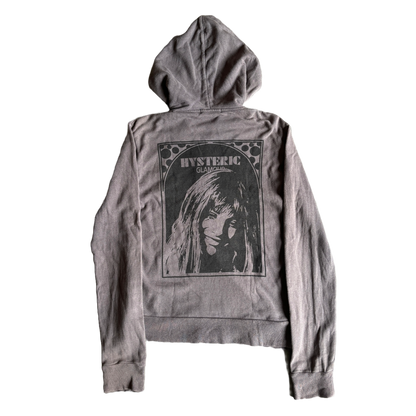 HYSTERIC GLAMOUR SWEAT À CAPUCHE ZIPPÉ GRIS [S]