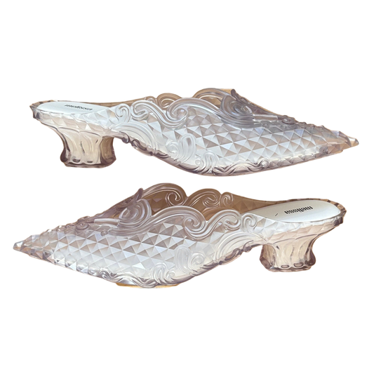 Y/PROJECT X MELISSA COURT SHOE MULES WHITE [NEW]